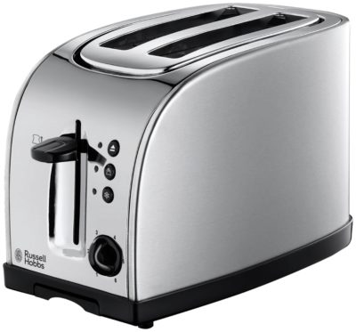 Russell Hobbs Texas Wide Slot 2 Slice Toaster - St Steel
